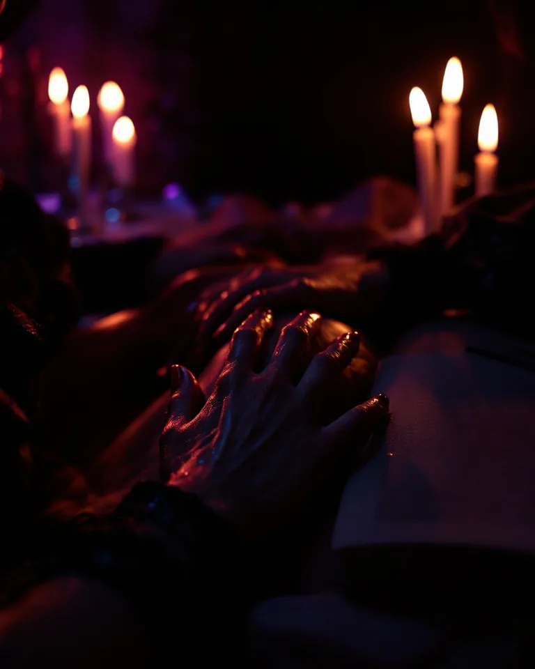 HAND under table