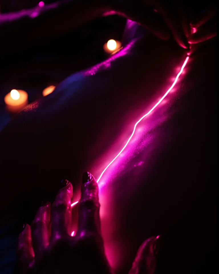 A LONG back caress
