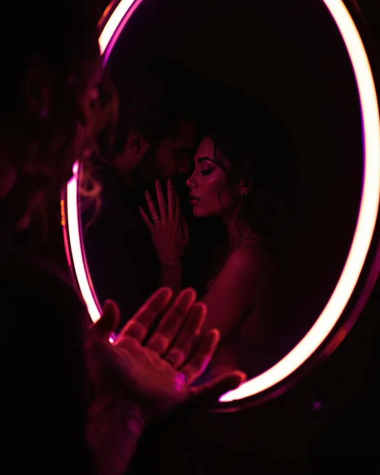 FRONT of mirror