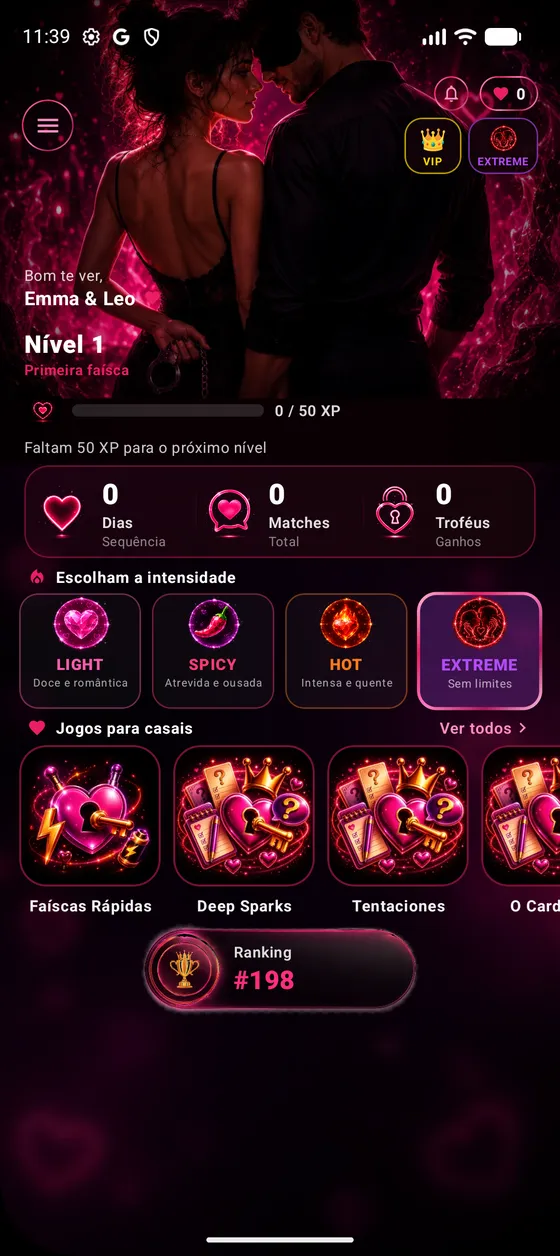 Naughty Match App Screen